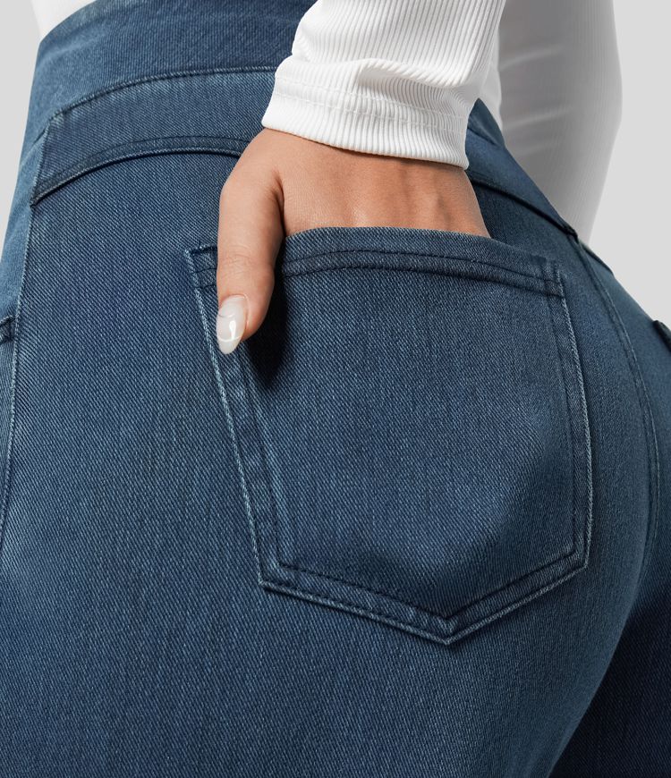 Lynn Comfortabele broek met stretch en hoge taille