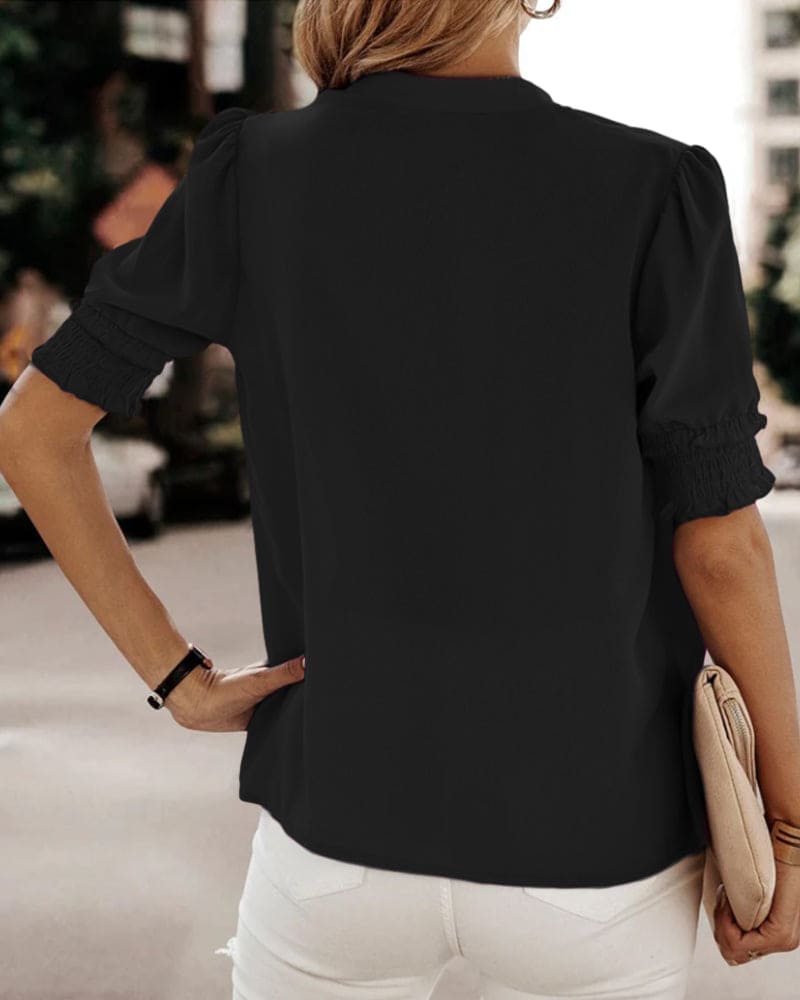 Elegante V-hals damesblouse – Anna