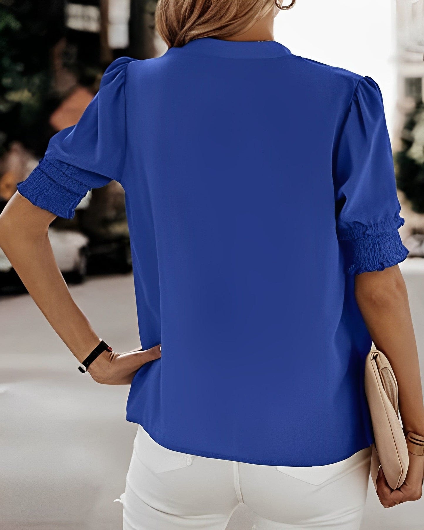 Elegante V-hals damesblouse – Anna