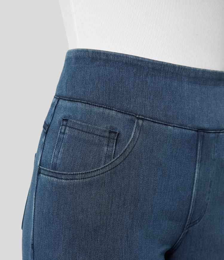 Lynn Comfortabele broek met stretch en hoge taille
