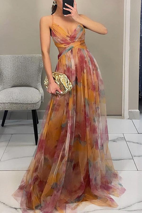 Zana Lange dames zomerjurk met bloemenprint