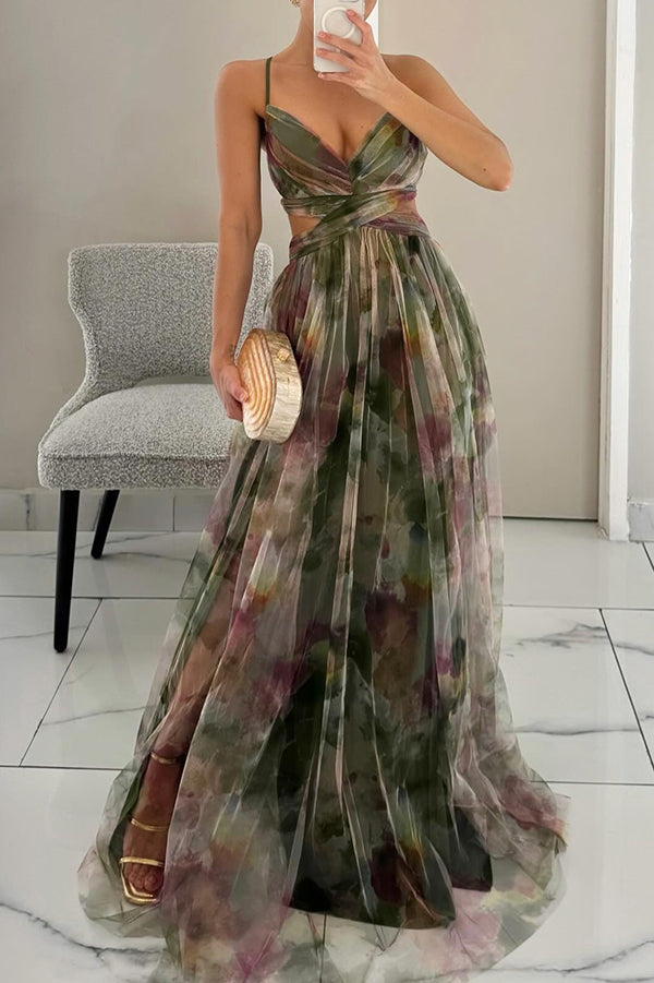 Zana Lange dames zomerjurk met bloemenprint