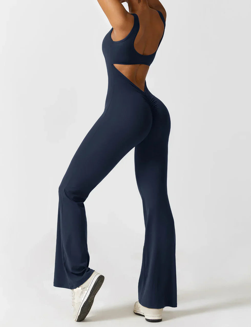 Milena - V-Back Elegance Jumpsuit