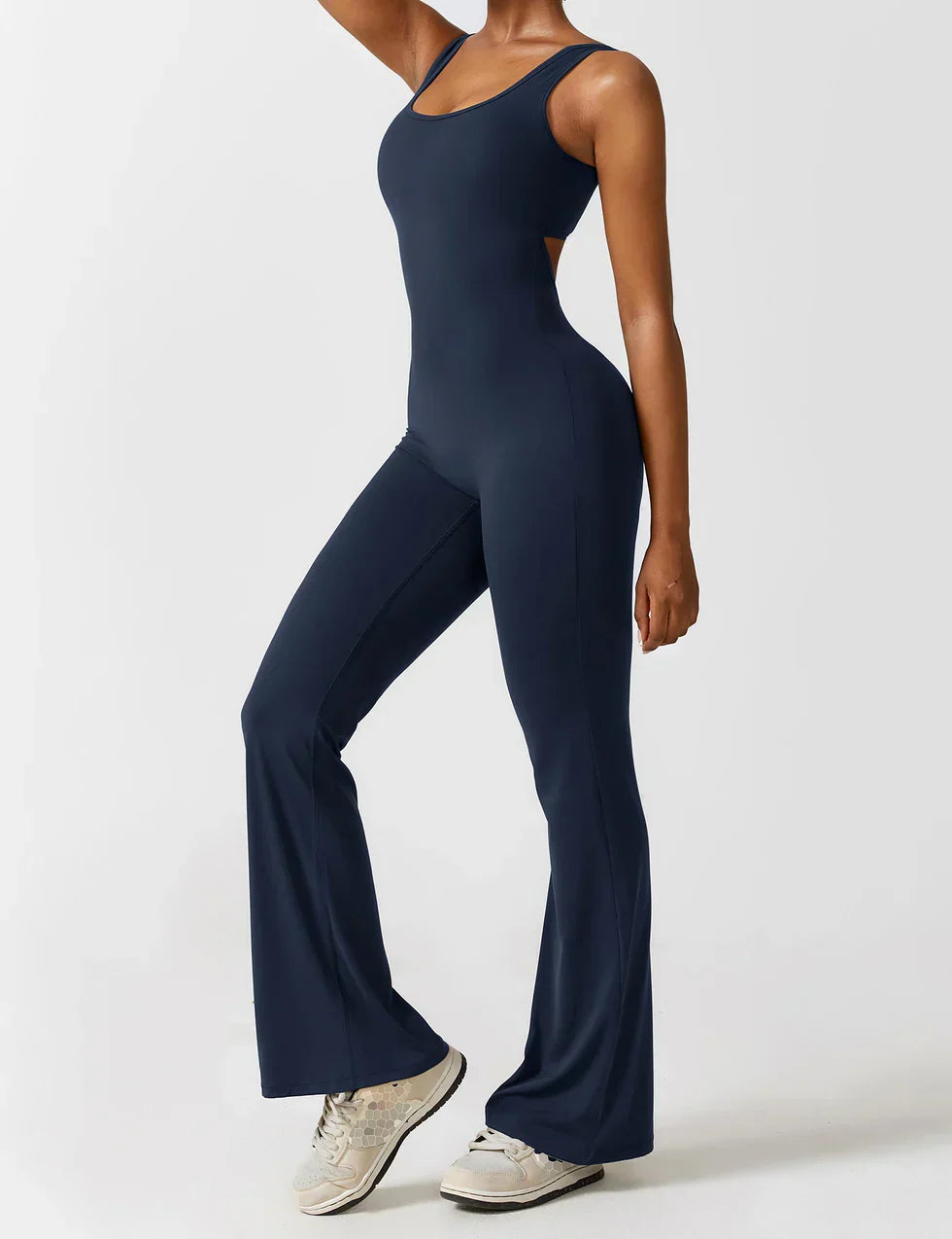 Milena - V-Back Elegance Jumpsuit