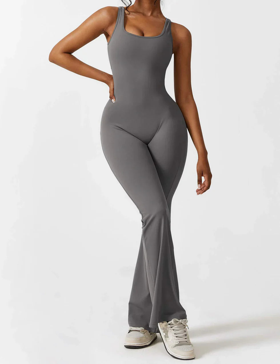 Milena - V-Back Elegance Jumpsuit