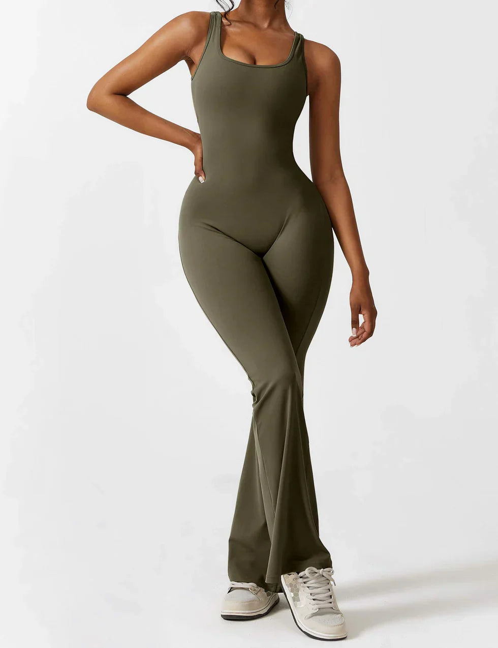 Milena - V-Back Elegance Jumpsuit
