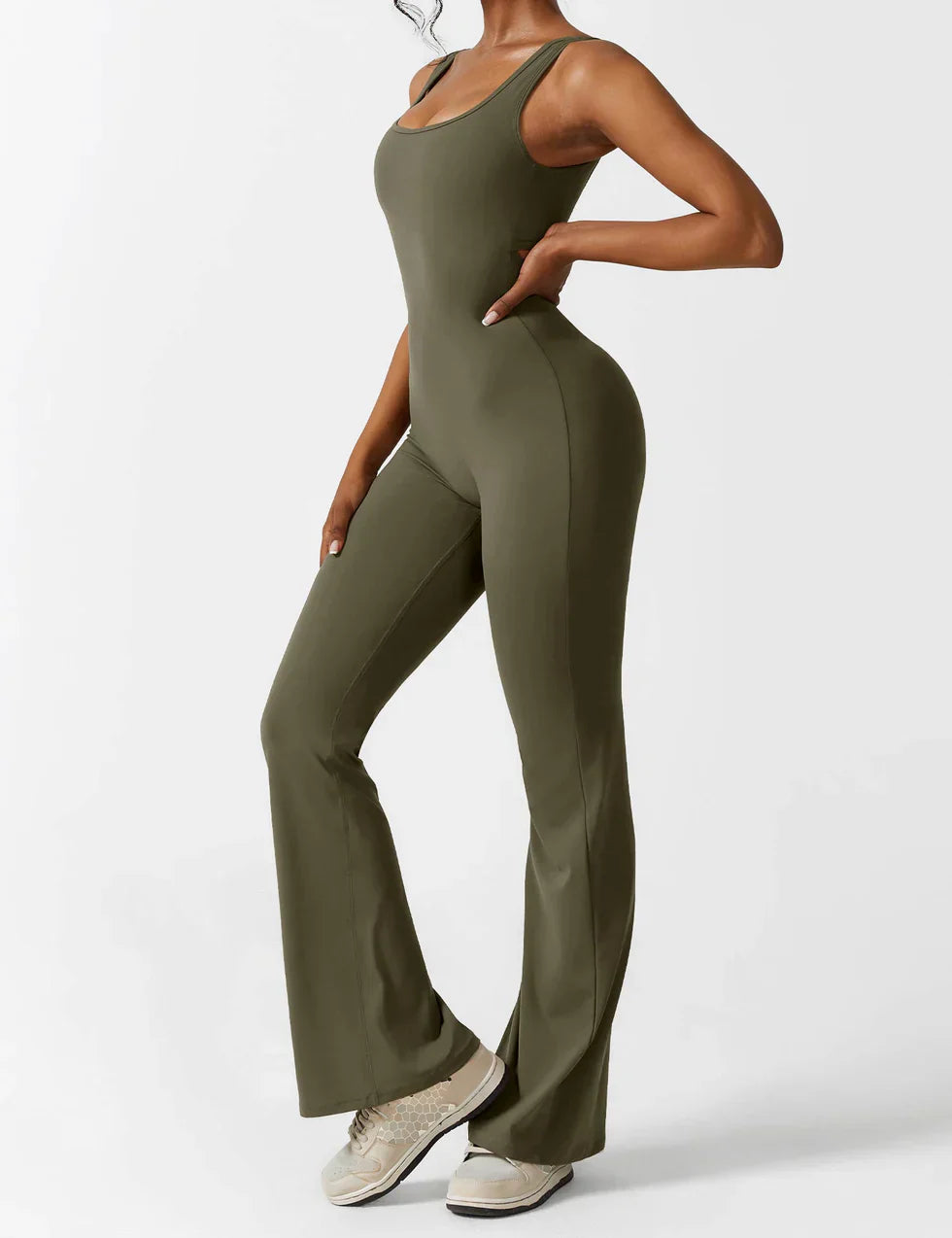Milena - V-Back Elegance Jumpsuit