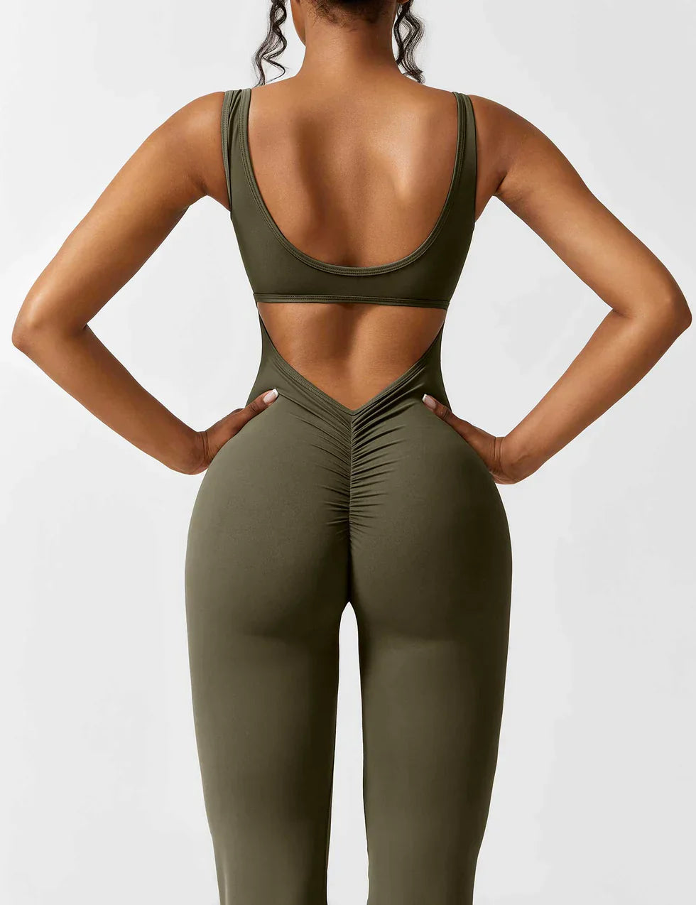 Milena - V-Back Elegance Jumpsuit