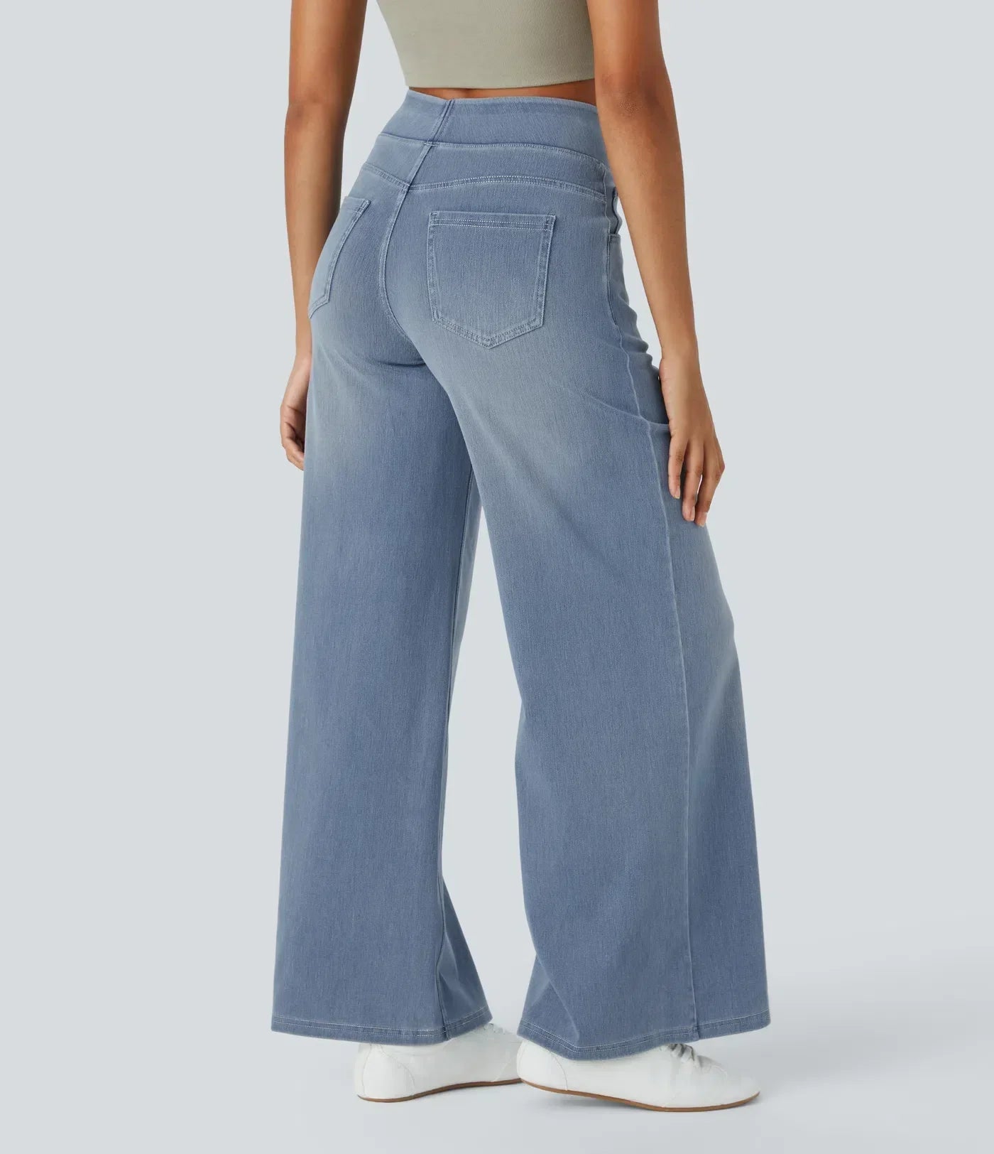 Lynn Comfortabele broek met stretch en hoge taille