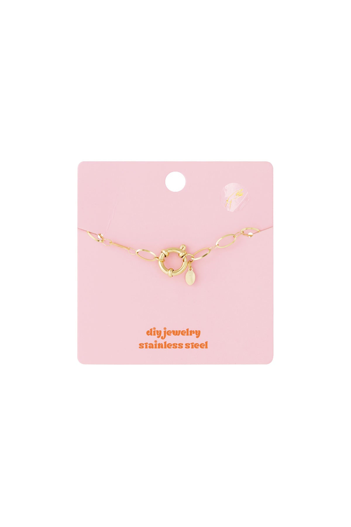 Roestvrijstalen kettingarmbanden, ketting DIY, dagelijkse eenvoudige serie, damessieraden