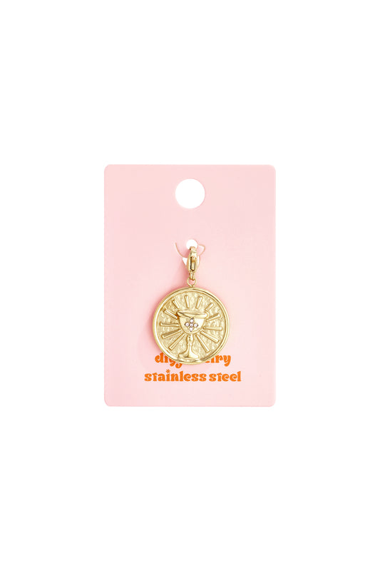 Sieraden bedel beker op munt DIY