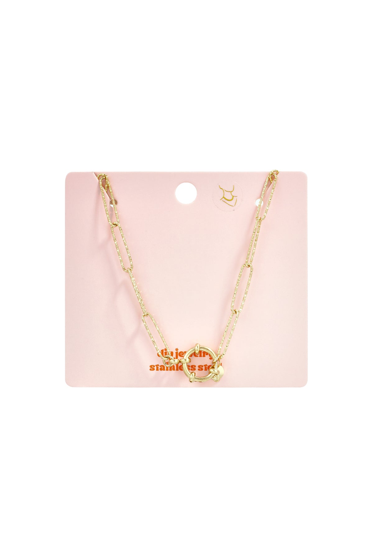 2-in-1 ketting en armband met gestructureerde schakels