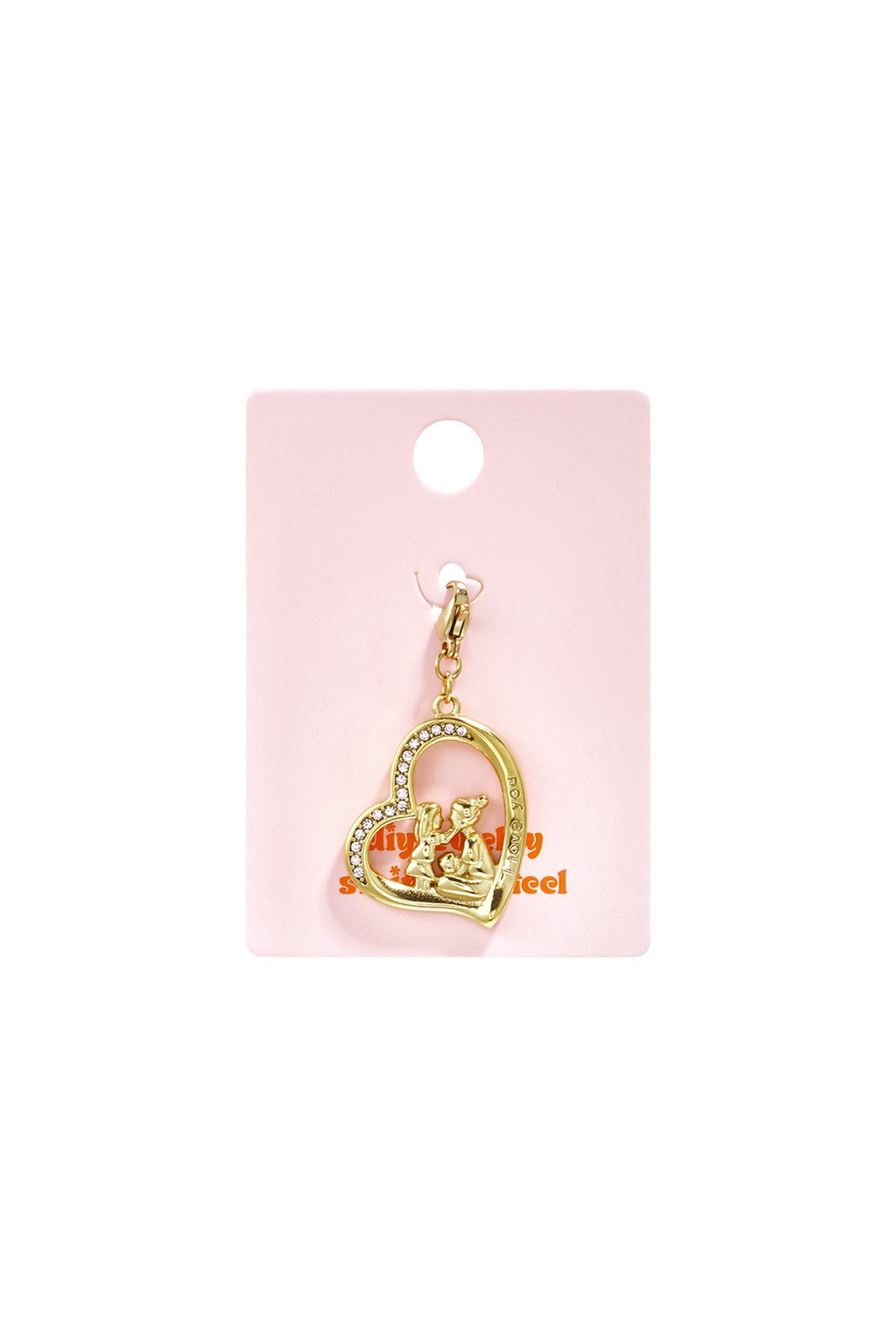 Sieraden bedel mama en dochter silhouet DIY