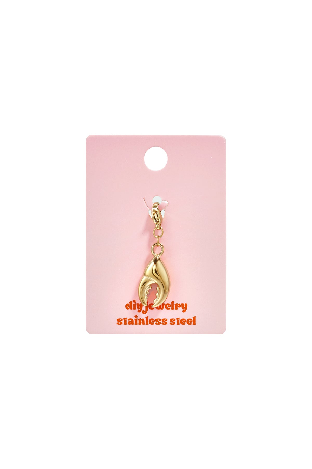 Sieradenonderdelen van roestvrij staal in oceanische stijl, eenvoudige dagelijkse sieraden uit de Simple-serie voor dames.