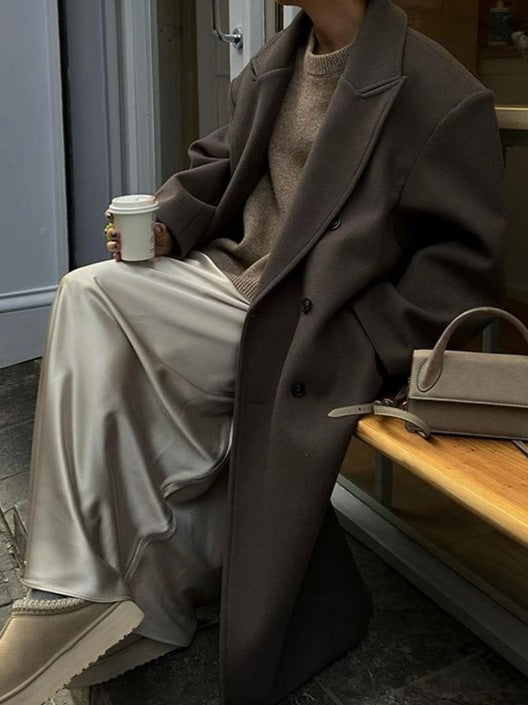 Oversized Dames Manteljas met Dubbele Knopen – Stijlvol, Tijdloos & Comfortabel