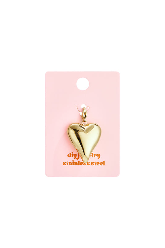 Sieraden bedel lang hart DIY