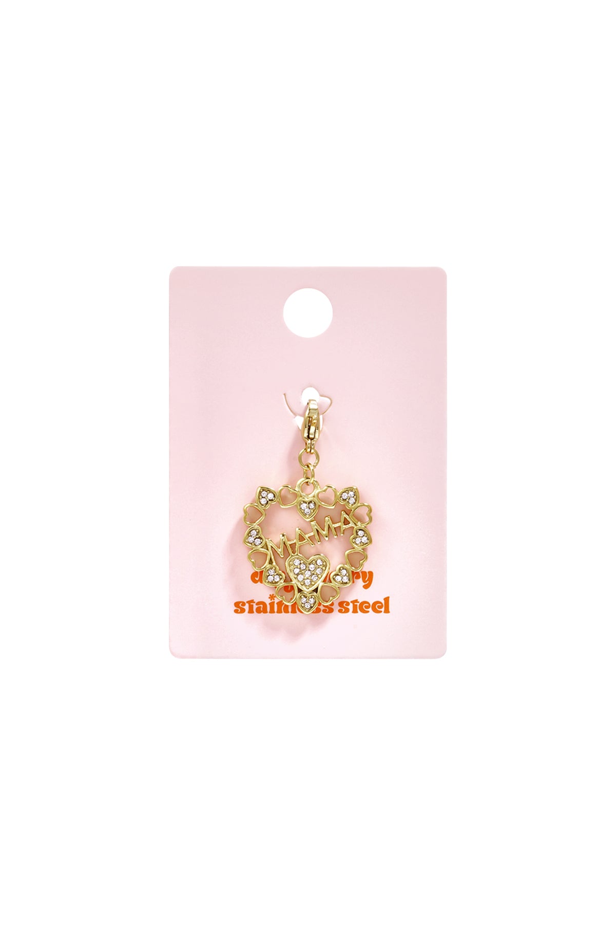 Sieraden bedel hart in hart mama DIY